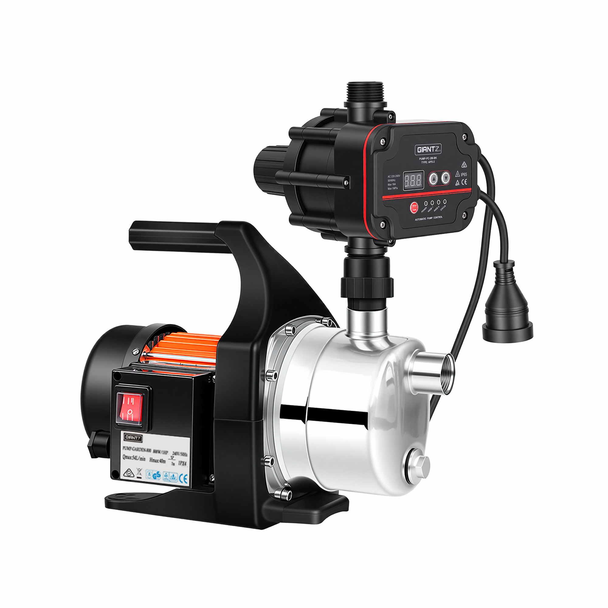 Giantz Garden Water Pump Auto Controller Tank Farm Irrigation House 800W Max