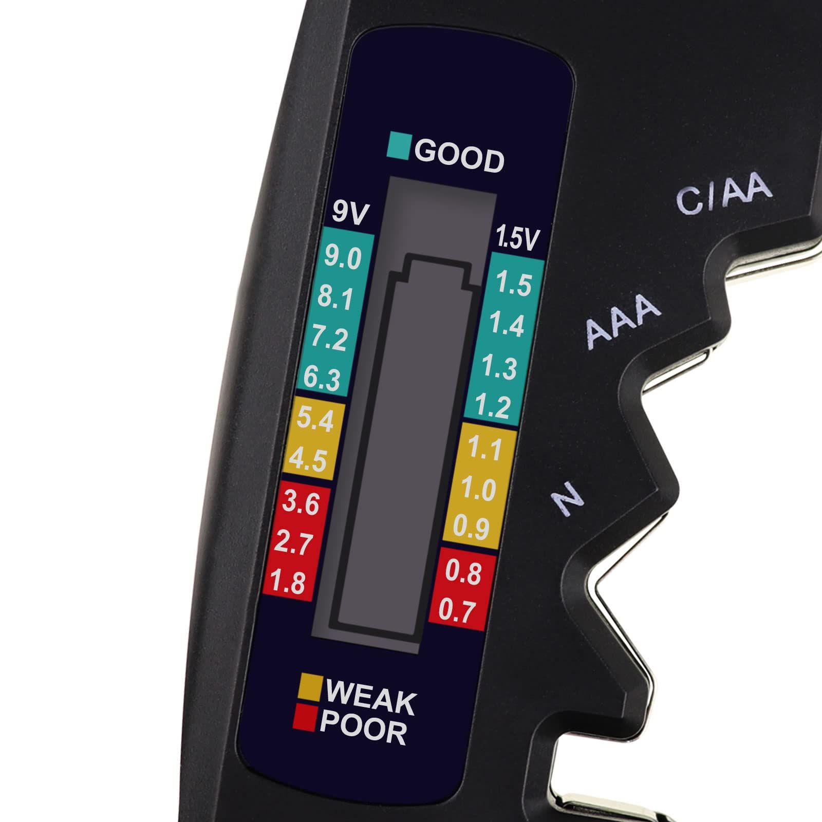 The digital universal battery tester is suitable for battery inspection of all batteries, with LED display and digital display for โ image 2