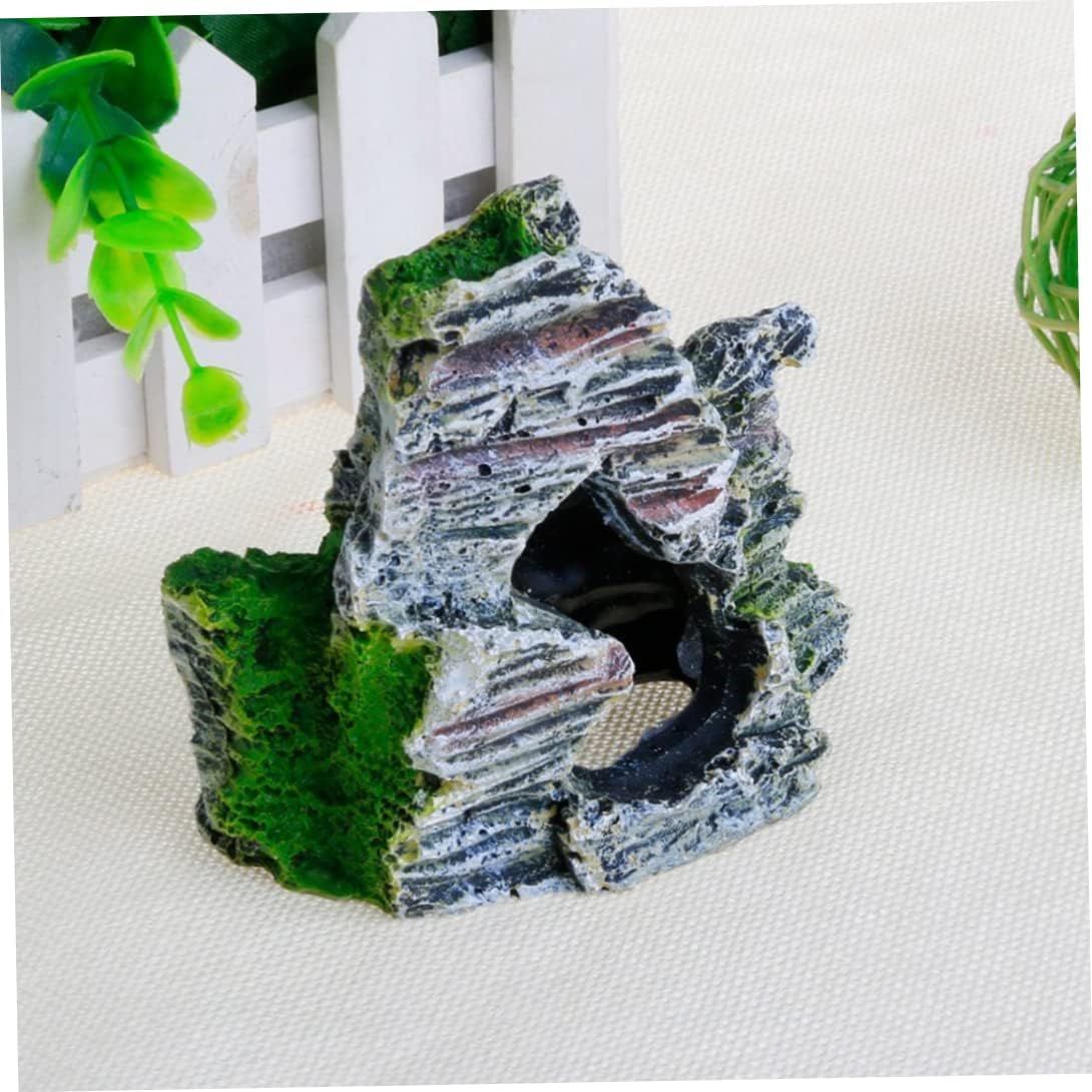 Aquarium Rockery Hiding Rock Cave Decor Underwater Landscape Mountain View Ornament Fish Tank Rockery Decorations — image 3