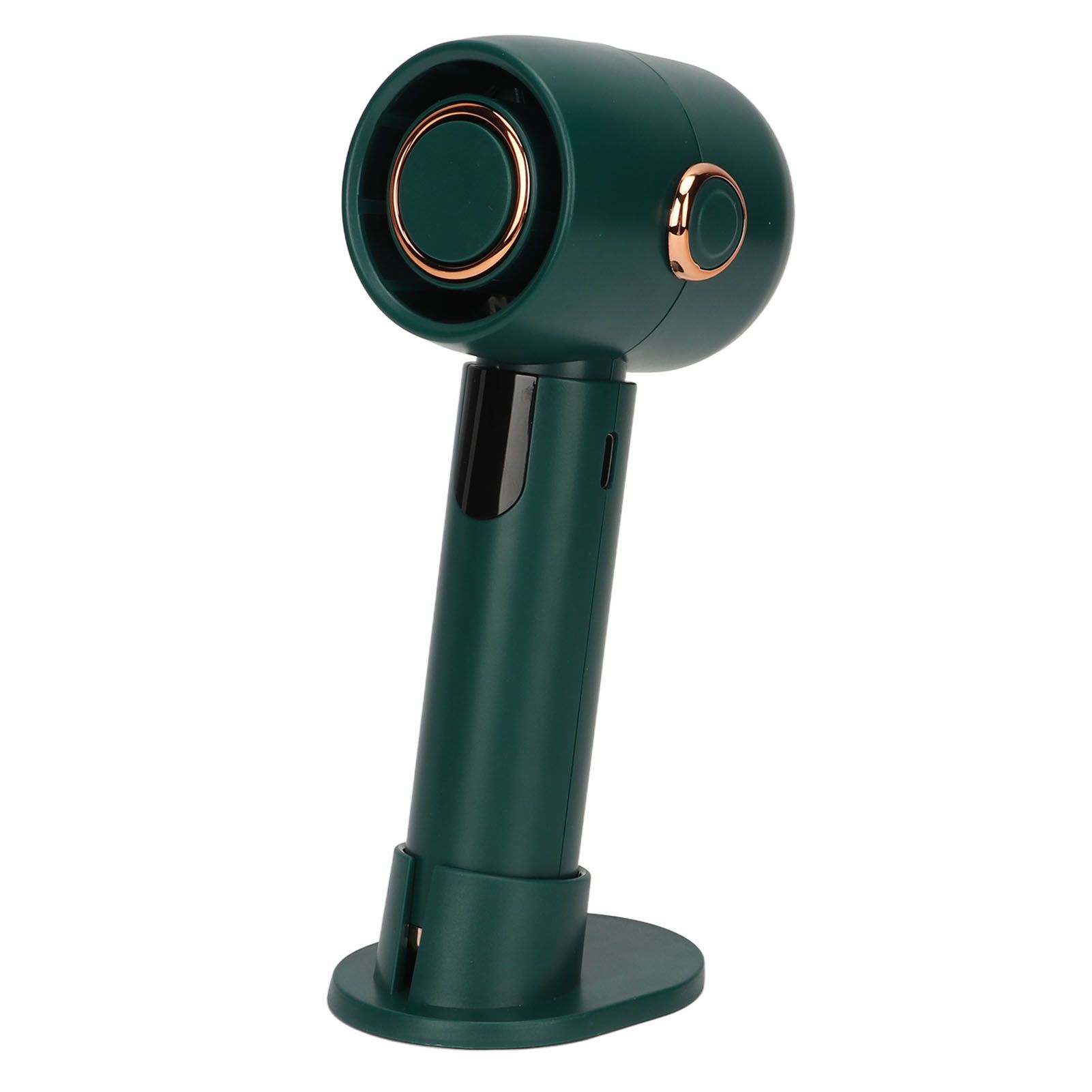 Smart Digital Display Handheld Fan Leafless Silent Small Turbine Fan Pocket Portable USB Electric Fan for Desktop Green — image 3