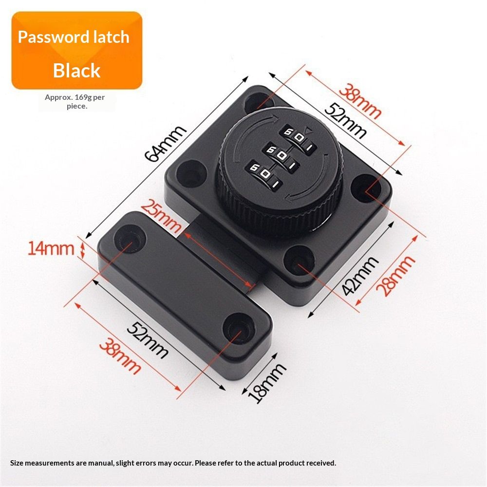 Combination Lock Bolt keyless Cabinet Door 3 Code Confidential File Cabinet Lock Applicable to Protecting Your valuables, Confidential documents or Personal — image 5