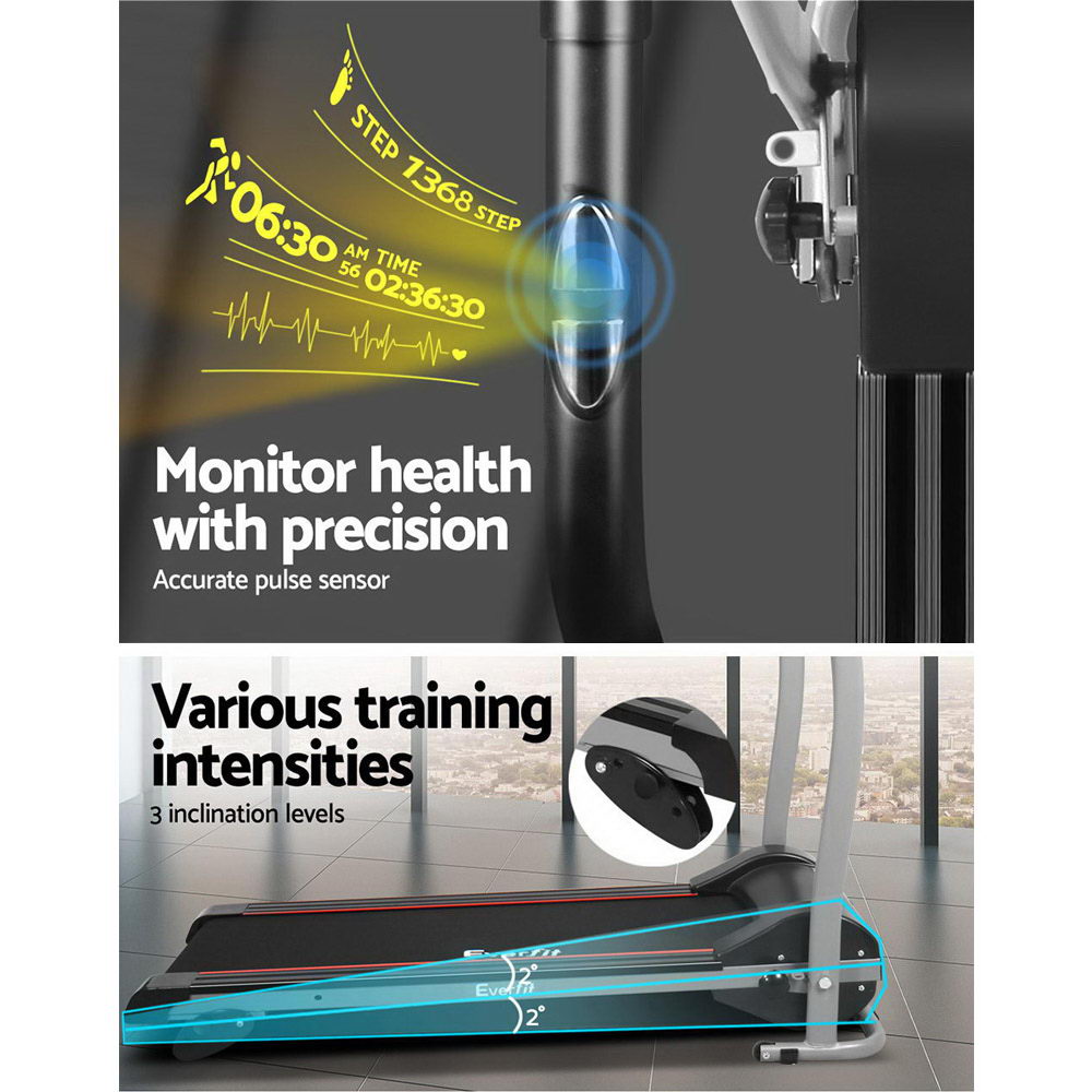 Everfit Treadmill Electric Home Gym Fitness Exercise Machine Foldable 360mm — image 5