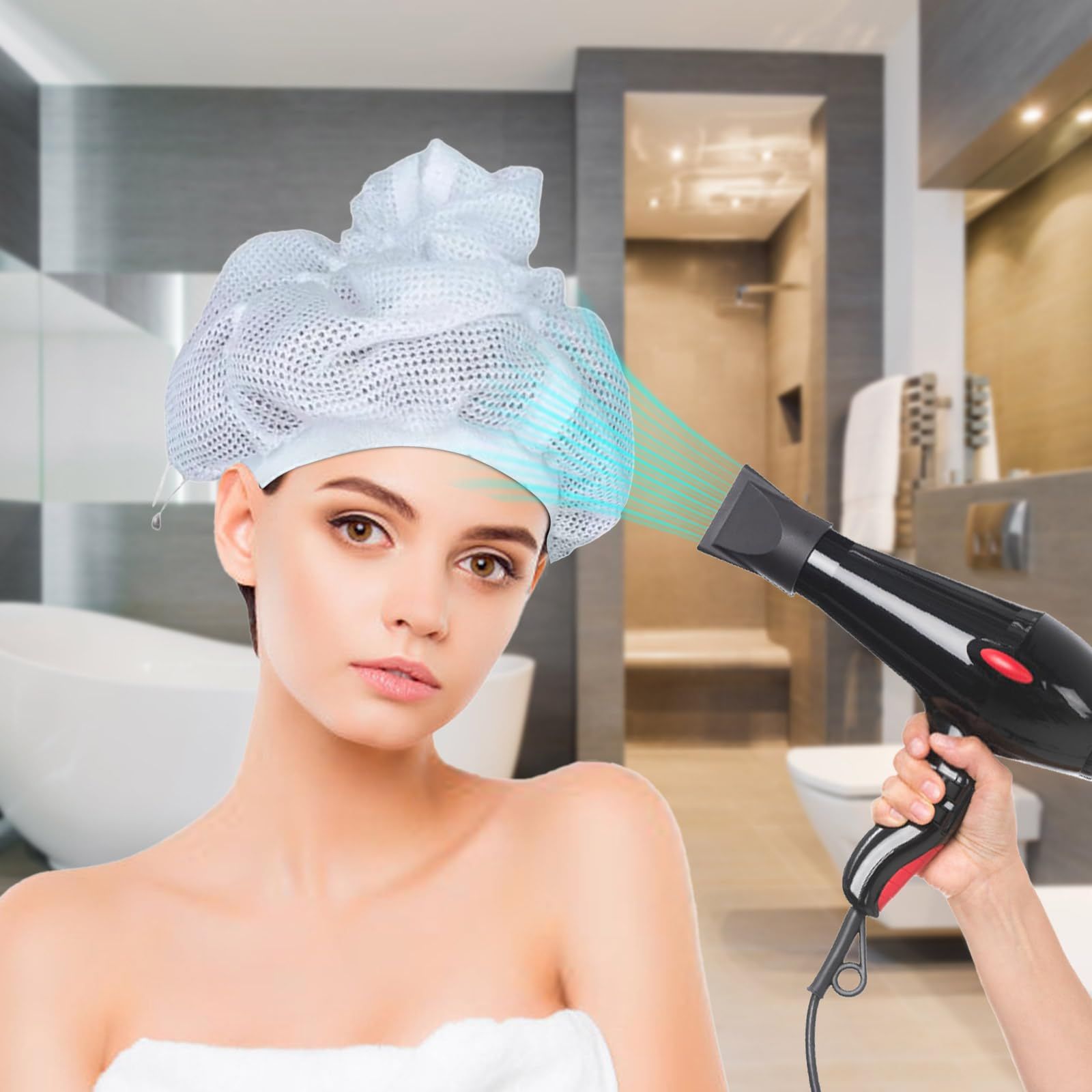 Net Plopping Cap For Drying Curly Hair — image 5