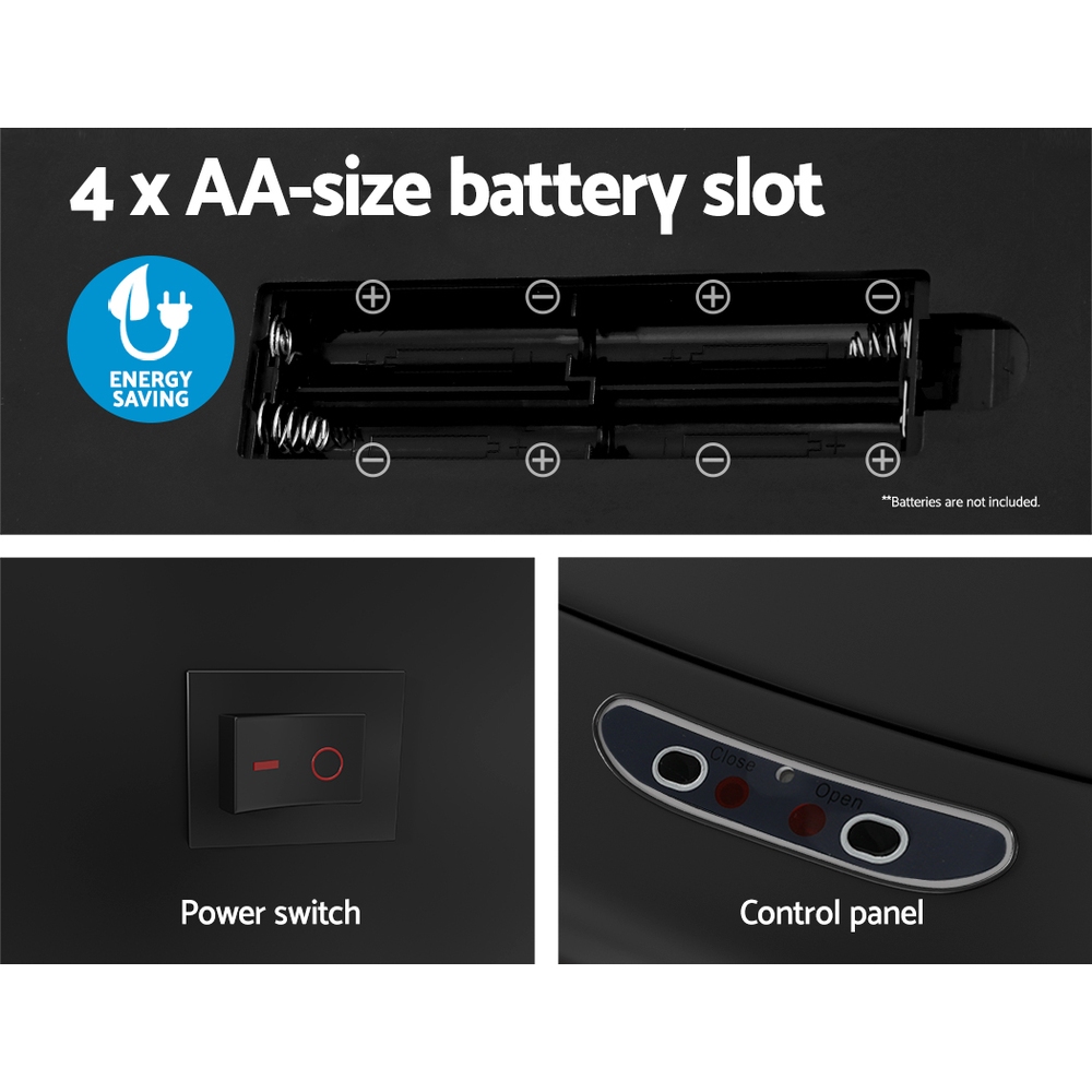 Devanti 82L Motion Sensor Bin Rubbish Automatic Black โ image 6