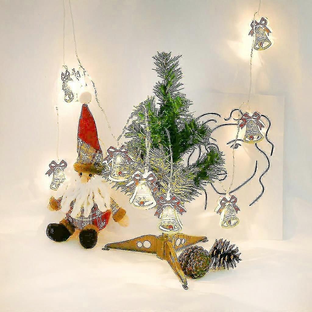 Colorful Bell LED String Lights, 10 LEDs, Battery Powered Christmas Decor — image 5