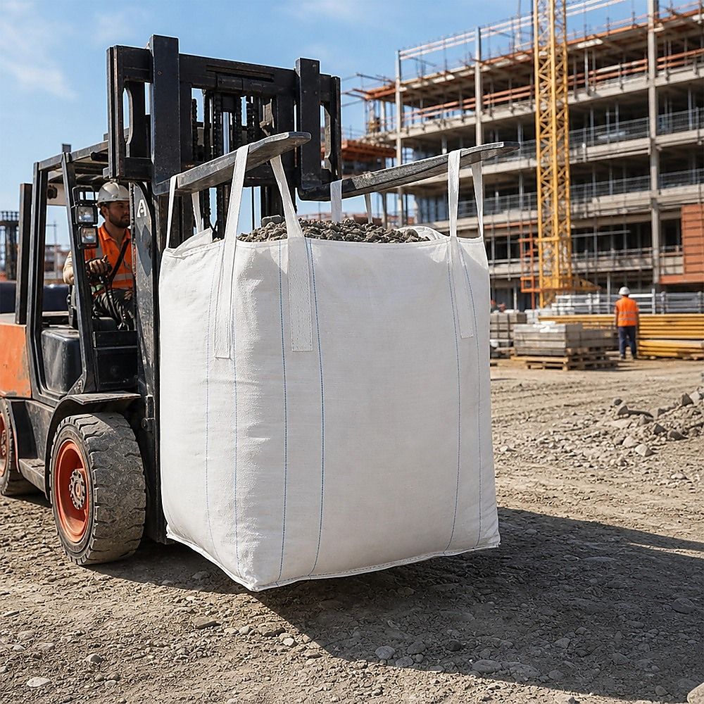 4 x 1 tonne FIBC Polypropylene UV Rated Builder / Bulk / Landscape Bags — image 2