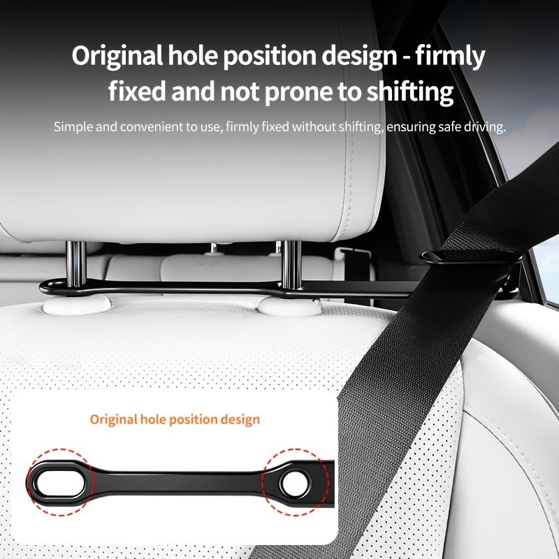 2Pcs Car Seat Belt Guide Buckle, Adjustable Fixed Seat Belt Clip, Comfort Driving Interior Accessory, White — image 2