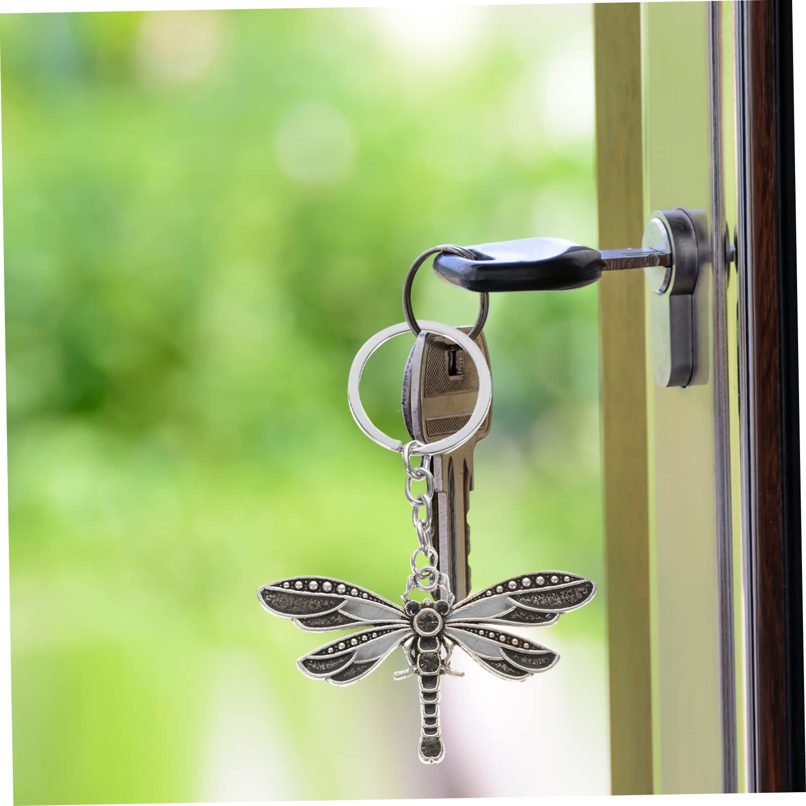 Dragonfly Keychain Enamel Dragonfly Pendant Beaded Jewelry Key Chains Men Car Keychain and keyring accessories โ image 2