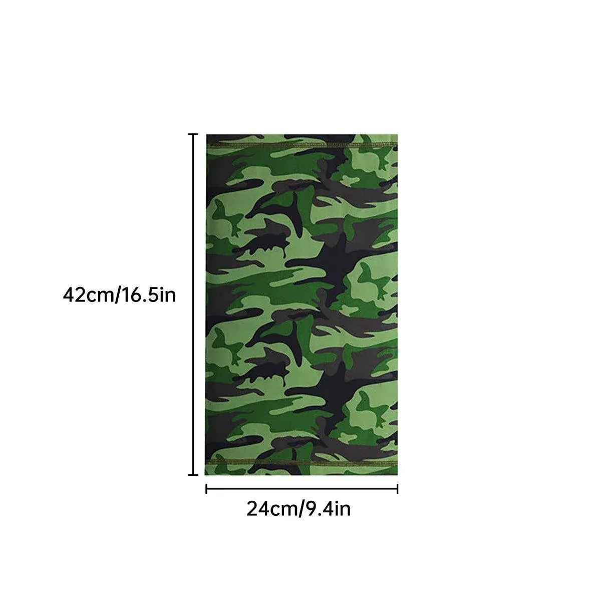 Sunblock Ice Silk Breathable Bandana Bib Face Scarf Fishing Biker Sport Headgear - Camouflage Green โ image 4