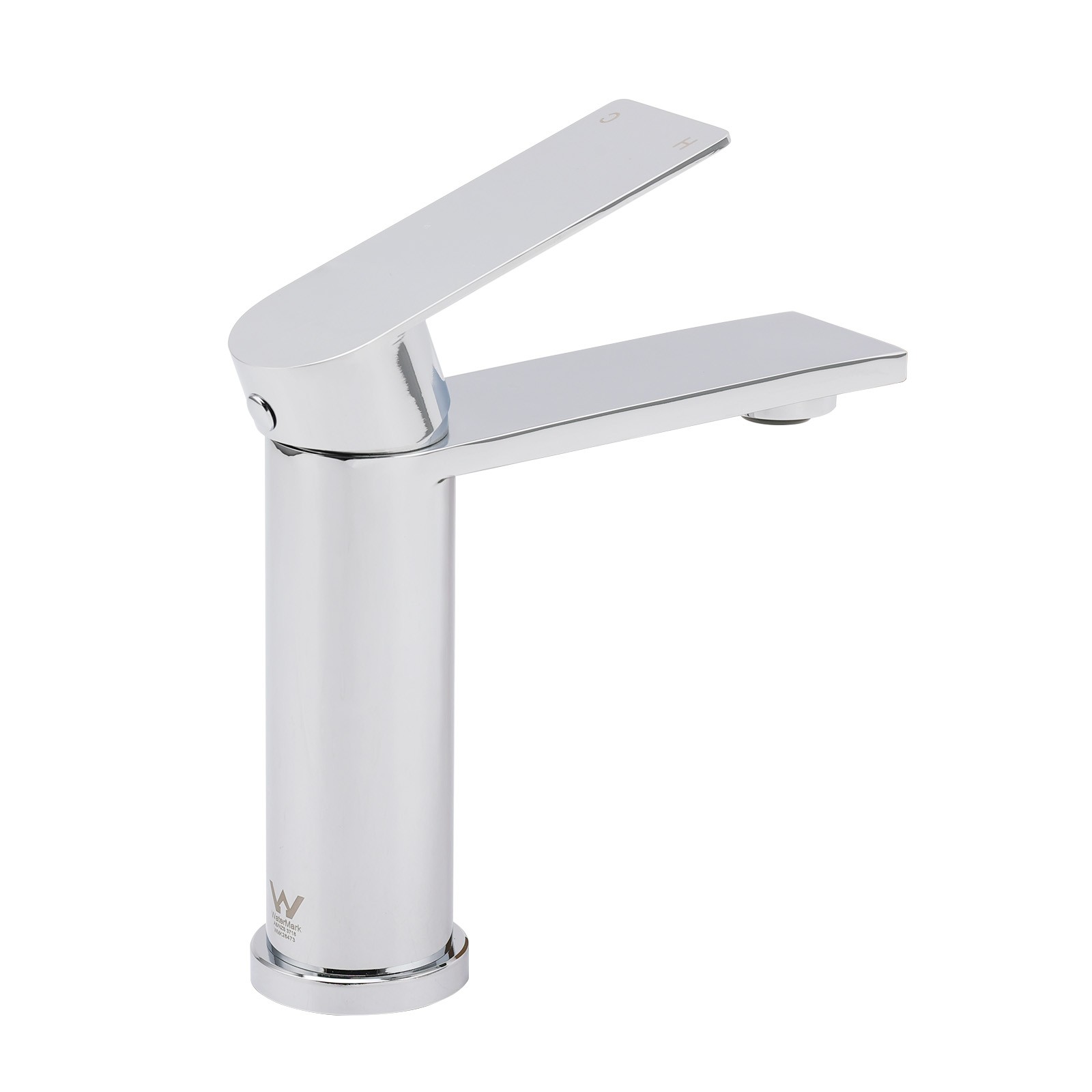 WELS Chrome Square Bathroom Short Basin Mixer Vanity Sink Faucet Tap Flat Lever โ image 3