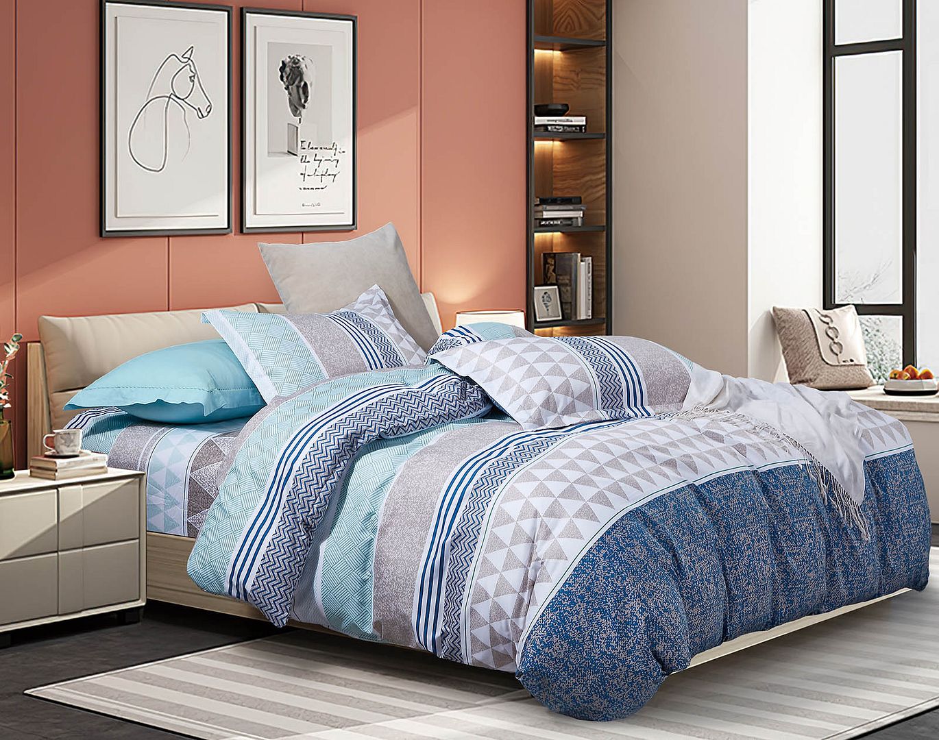 Danya Super King Size Duvet Quilt Cover Set โ image 2