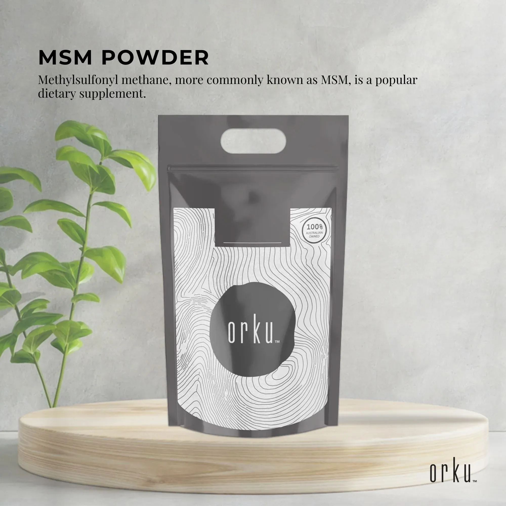 Orku 5Kg MSM Powder or Crystals - 99.9% Pure USP Grade Methylsulfonylmethane β image 2