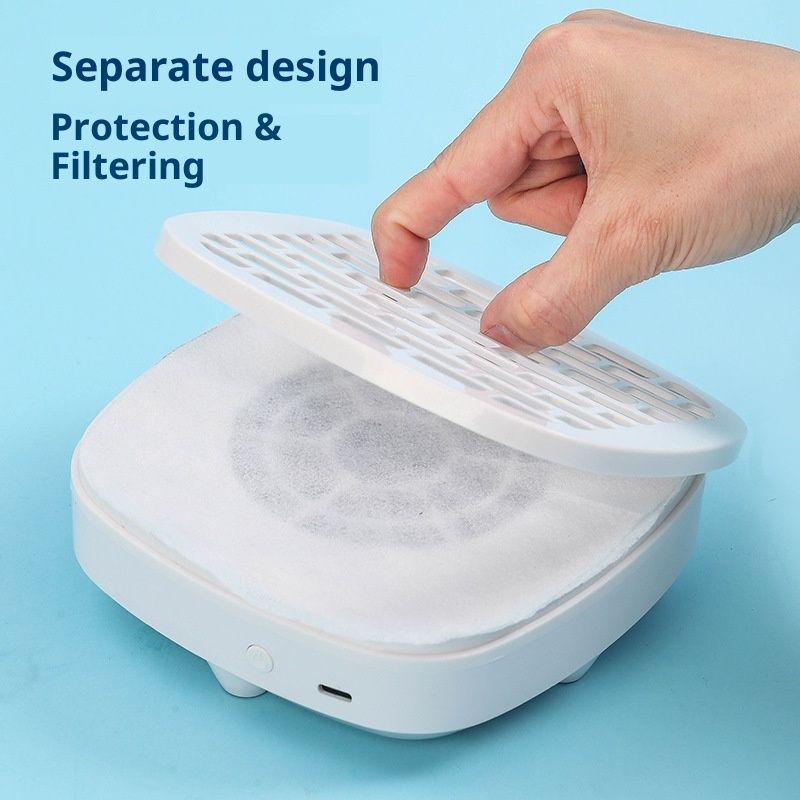 Nail Dust Collector Powerful Vacuum Fan Dust Collector Nail with Reusable Filter Manicure Pedicure Tool for Acrylic Nail Polishing Salon and Home Use — image 3