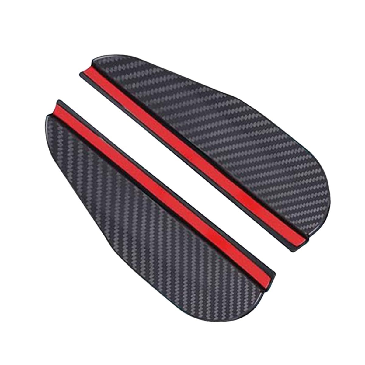 2PCS Car Rearview Mirror Rain Visor Fenders, Carbon Fiber Waterproof Side Mirror Protective Rain Eyebrow Keep(Carbon Fibre Black)