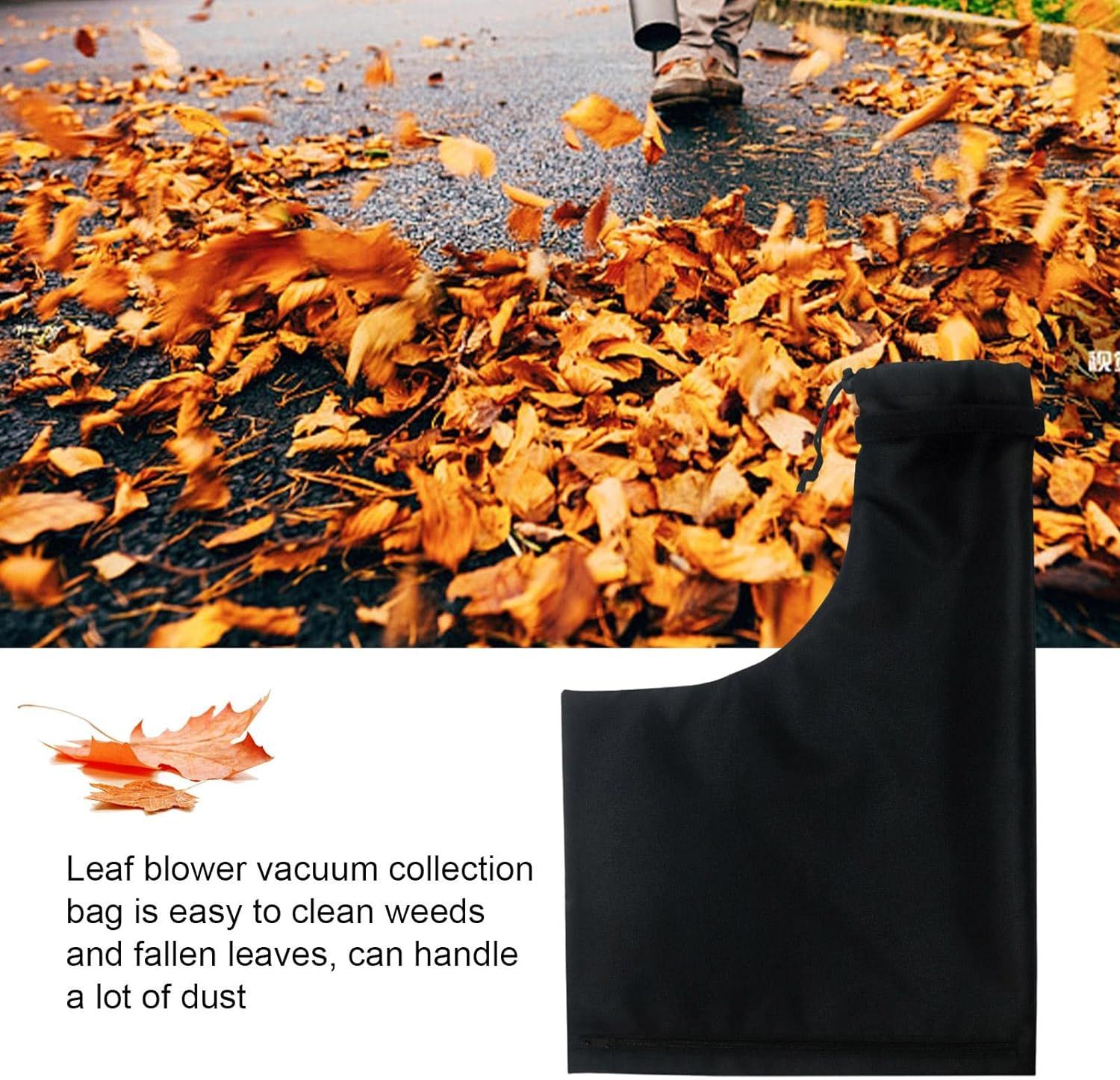 Leaf Blower Vacuum Bag Garden Tool Accessories for Electric Lawn Shredder Reusable Washable Universal Vacuum Bag โ image 4