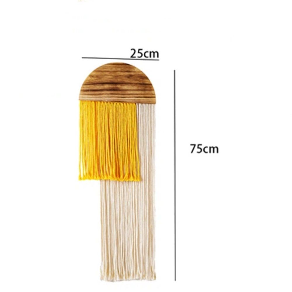 Wall Hanging, Boho Woven Tapestry, Modern Tassel Wall Decor, Handmade Wall Art Tapestry for Bedroom, Living Room, Home, Bohemian Apartment Decoration Ornament — image 4