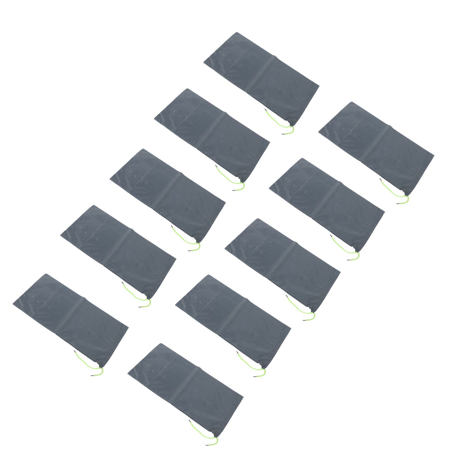 10PCS Sandless Sand Bags Drawstring Flood Water Barriers Polyester 9.8x19.7in Dam Bag for Basement Garage Anti Flood Grey โ image 5