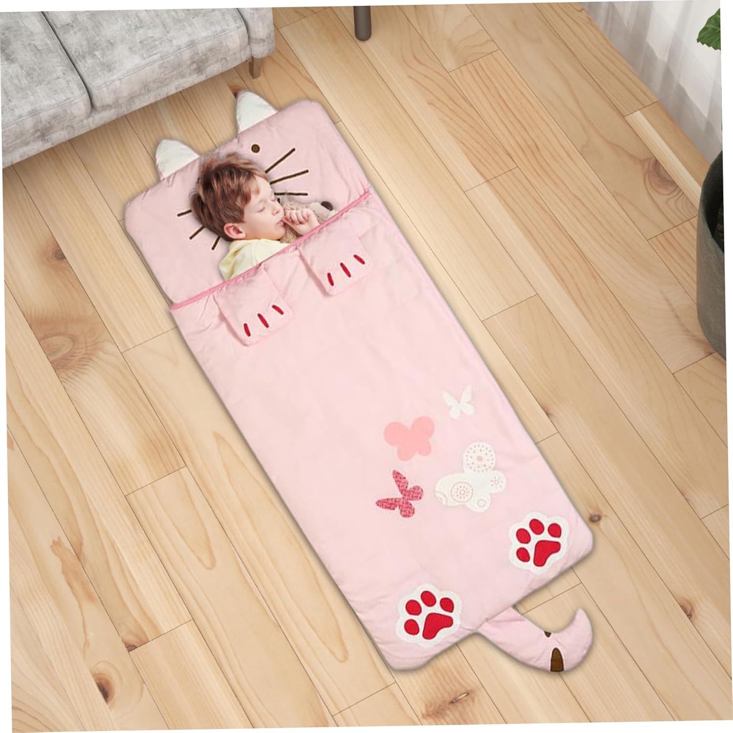 Sleeping bag for children, cozy cartoon design for boys and girls โ image 4