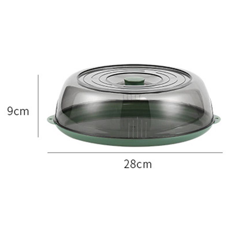 Dish Cover PET Heat Insulation Storage Transparent Dustproof for Home Picnic Cooking Green โ image 2