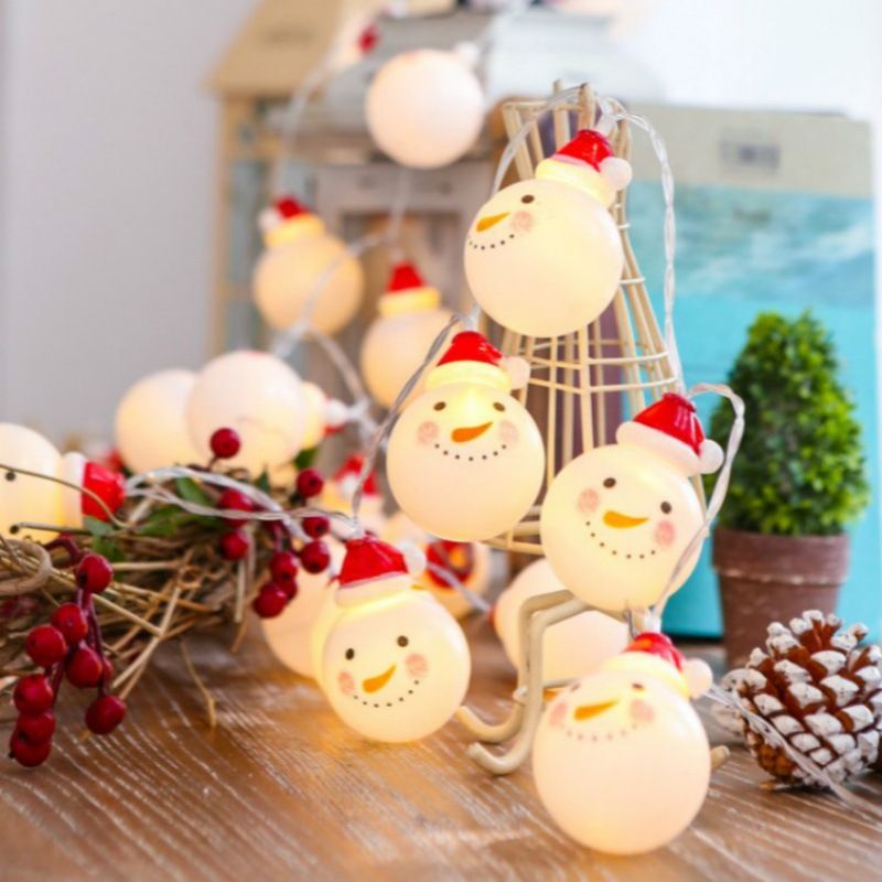Christmas String Lights Snowman String Lights Waterproof Fairy Christmas Lights Battery-Powered Decoration โ image 5