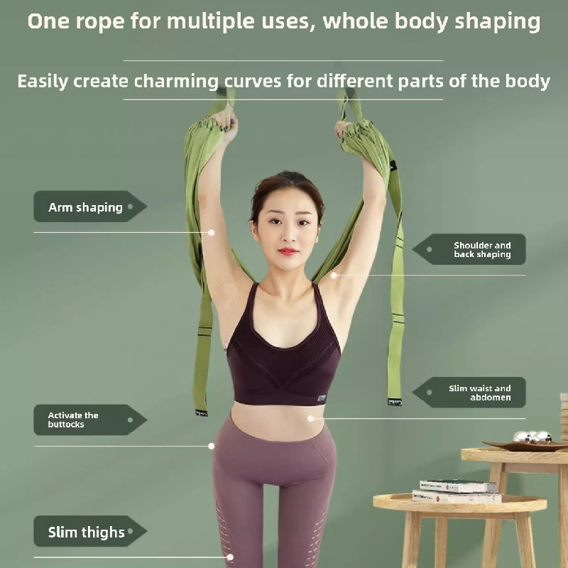Green Aerial Yoga Door Hanging Strap for Home Workouts Adjustable Stretch Band for Backbend Inversion and Flexibility Premium Standard Fit for Local โ image 5