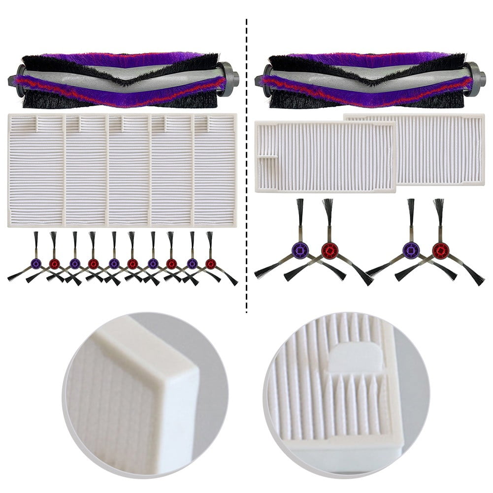 Main Roller Side Brush Filter Kit For M9 For Eureka E20 Plus For VCR S10 Plus Vacuum Replacement Accessories Long-lasting Tools B — image 3