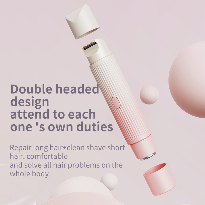 2-in-1 Electric Lady Shaver & Trimmer - Gentle Full Body Hair Removal, Portable & USB Rechargeable(Gradient Purple) โ image 2