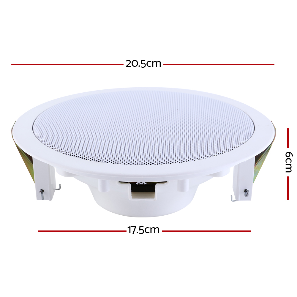 Giantz 6 Inch Ceiling Speakers In Wall Speaker Home Audio Stereos Tweeter 4pcs — image 2