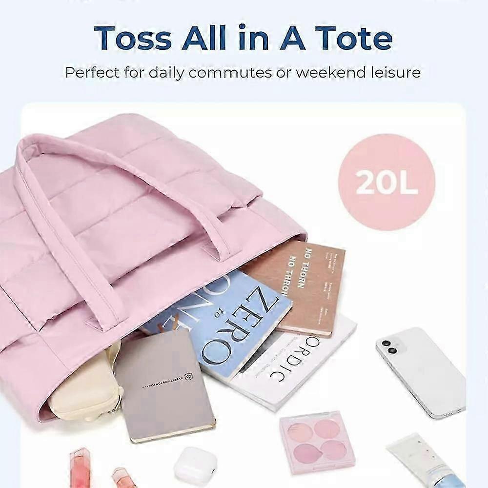 Lightweight Puffy Tote Bag for Women with Compartments Shoulder Bag โ image 4