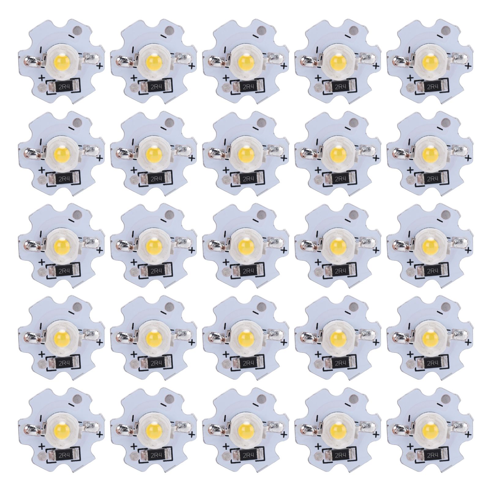 25Pcs 5V LED Chips 200LM 3W High Power LED Lamp Beads for DIY Lighting FixturesNatural Light 4000‑4500K