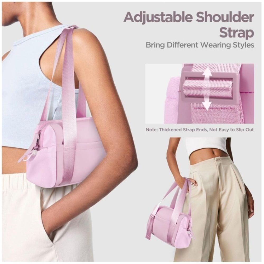 Mini Gym Bag for Women with Adjustable Wide Strap - Lightweight Waterproof Duffle & Crossbody Travel Bag with Wet/Dry Compartments, Multi-Pocket Design for Gym — image 3