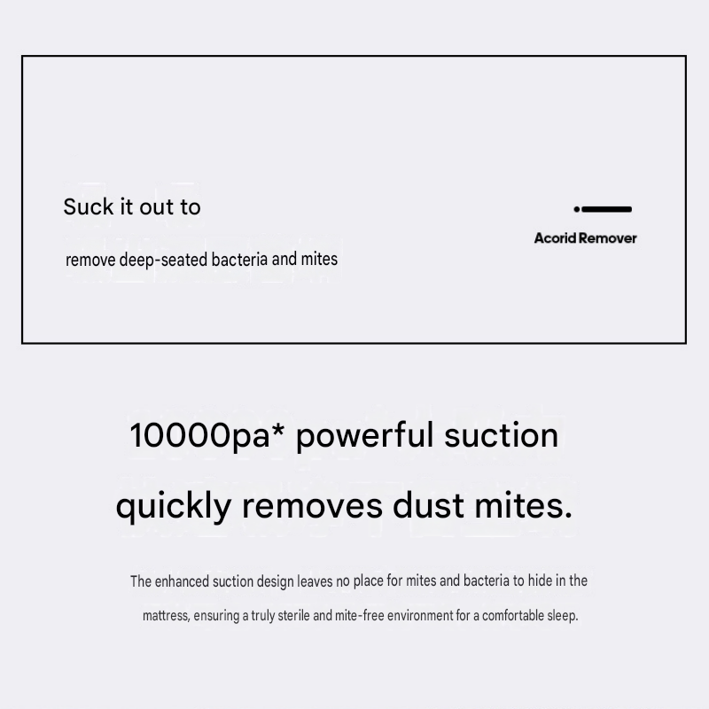 Visualized dust box Black Wireless UV Mite Remover Vacuum - 10000Pa Strong Suction, High Frequency Tapping, Washable HEPA Filter, Carpet Mite — image 4