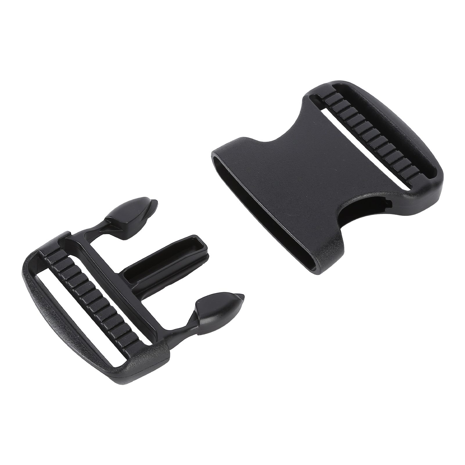 5Pcs Quick Release Buckle Plastic Dual Adjustable Strap Buckles Replacement DIY Craft for Backpack BlackFor 50mm Width Strap โ image 3