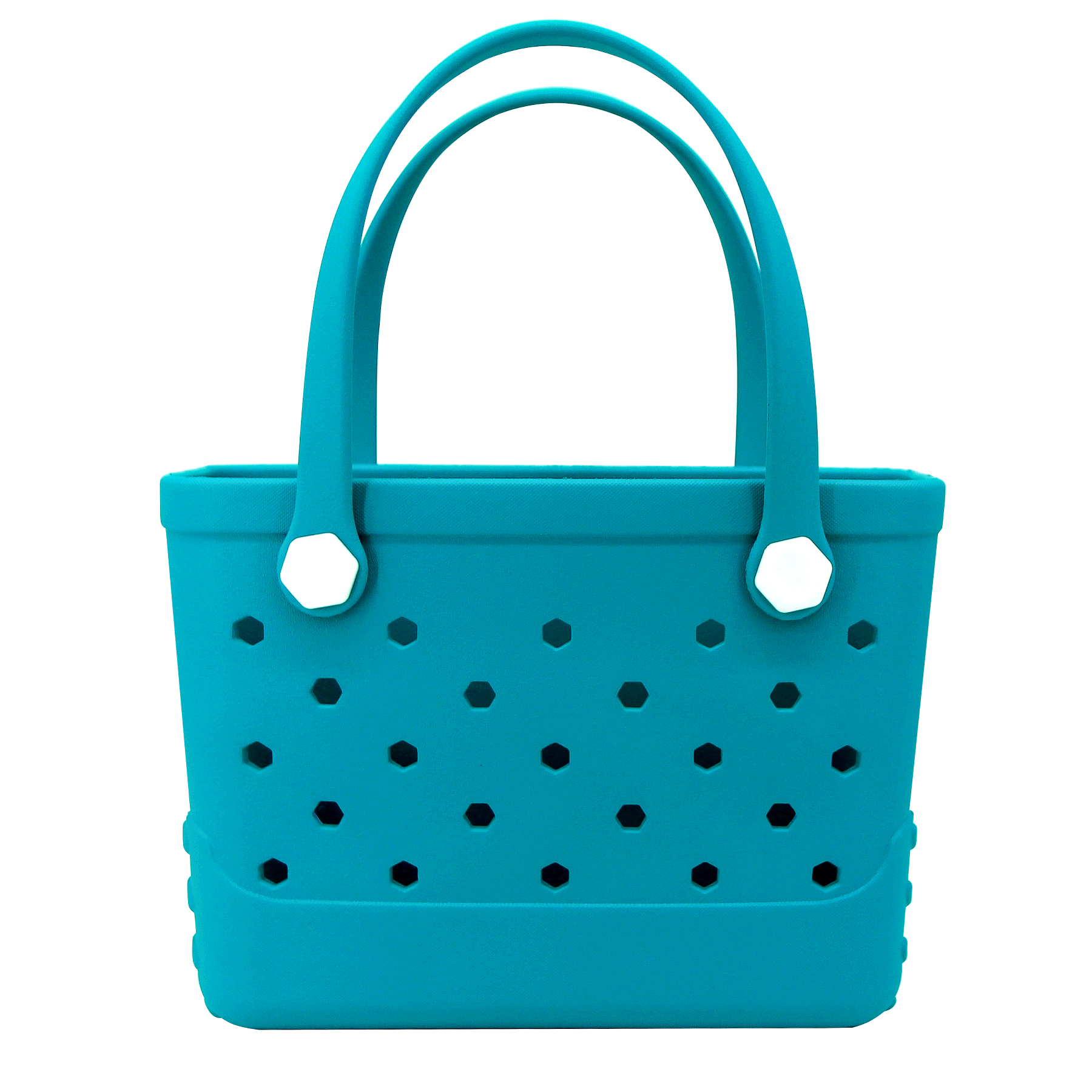 Waterproof Hexagon Mesh Beach Bag - Large Capacity Travel Storage Tote for Swimwear Towel Sunglasses - Lake Blue Small 28x21x11cm