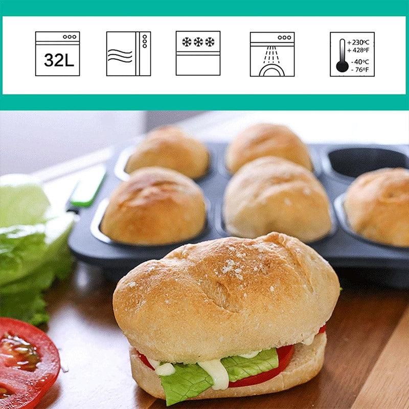 Silicone Cake Mould Oval 8 Compartment Non Stick Baking Pan Kitchen Tools Set — image 5