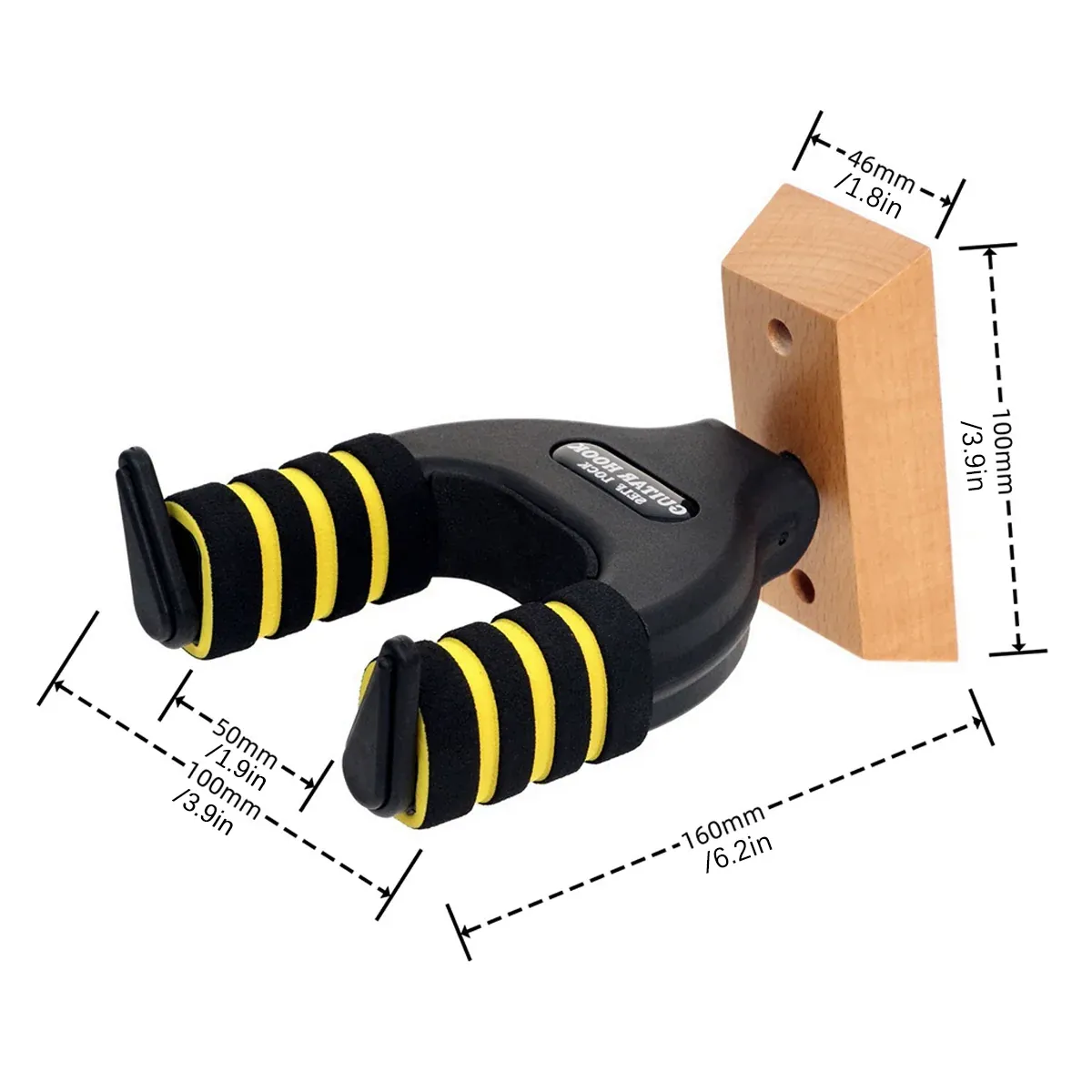 Guitar Stand Self Locking Hook Wall Mounted Hanger Guitar Hook Heavy Duty Holder โ image 3