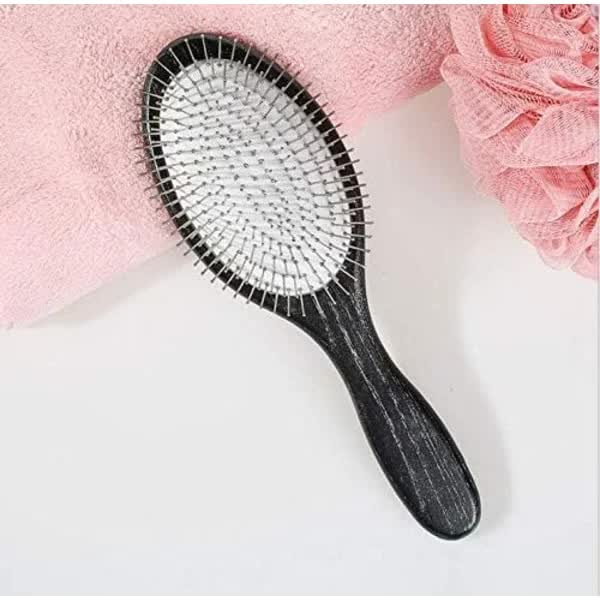 Paddle Brush with Metal Spikes - Hairbrush for Women/Men/Children to Detangle and Massage, Anti-Static, Best for All Hair Types โ image 2