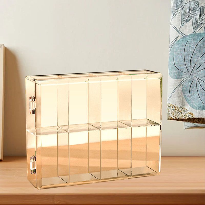 8 Grid Cartoon Anime Figure Display Storage Box 8 Compartment Transparent Anime Figure Display Case for Home — image 5