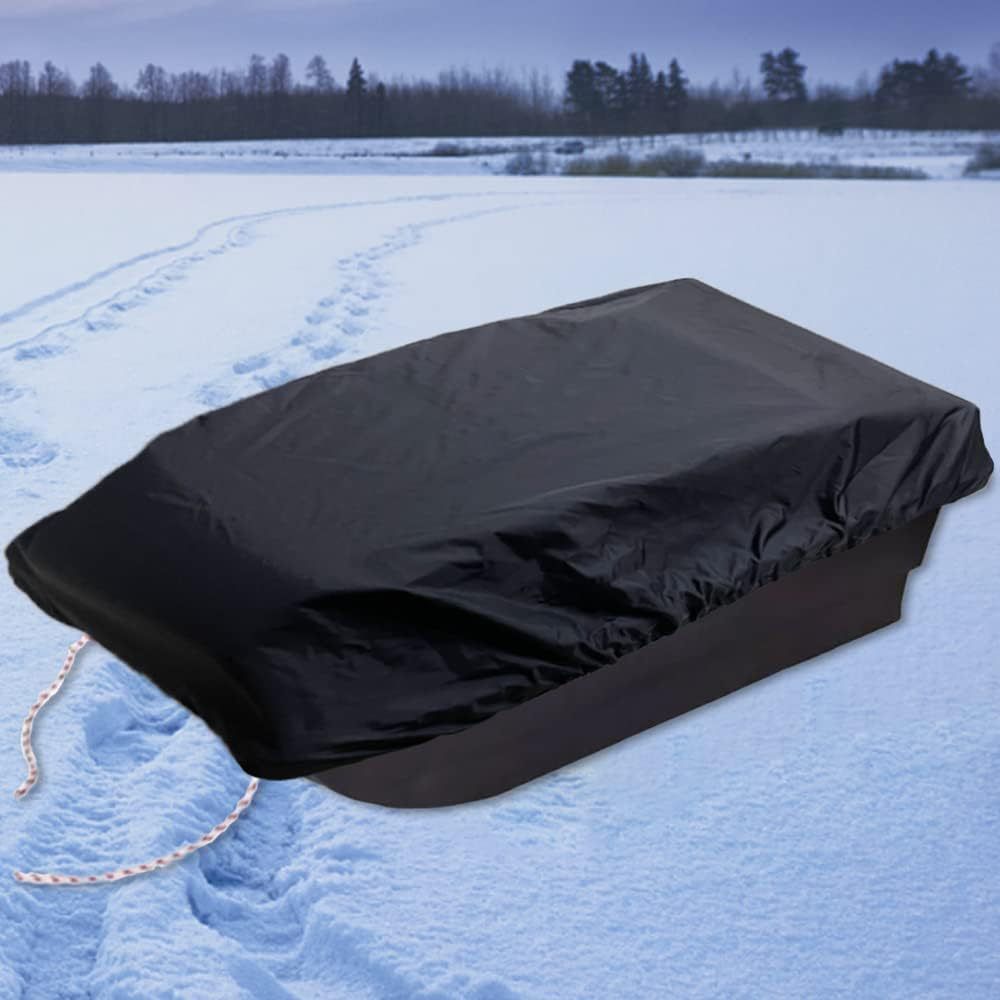 Oxford Cloth Ice Fishing Jet Sled Cover Ice Fishing Gear Accessories Waterproof Sun-Protection Sled Travel Cover for Outdoor Activities Winter Camping — image 2