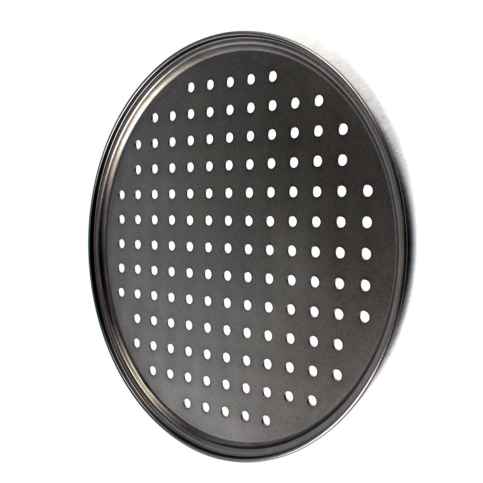 Perforated Pizza Pan Non Stick Baking Easy Unmolding Firm Bottom Vented Pizza Pan 32CM — image 3