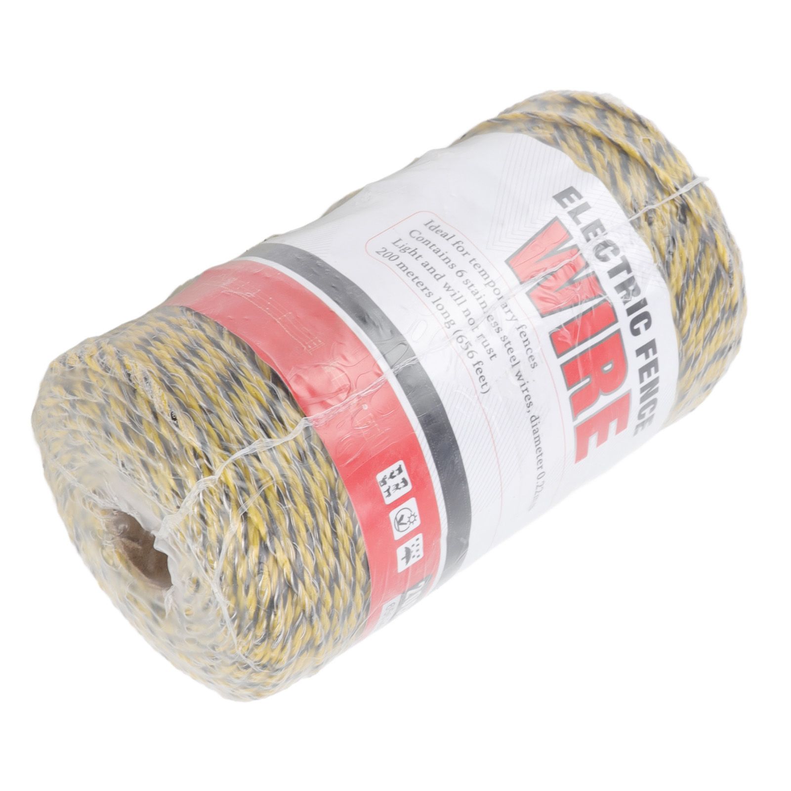 Electric Fence Polywire 6 Strand Stainless Steel 200M Poly Wire for Farm Protection MLD‑040C — image 3