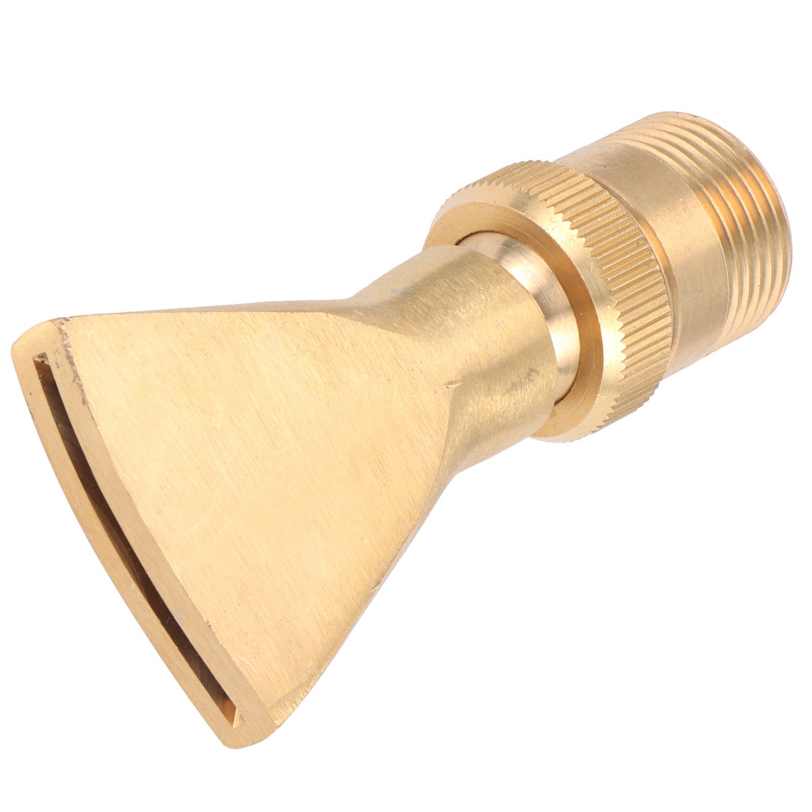 Brass Narrow Fan Jet Water Fountain Nozzle Spray Head Adjustable Pond Sprinkler(G1/2 Female Thread G3/4 Male Thread ) — image 6