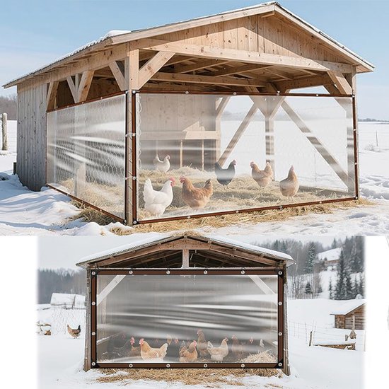 Transparent tarpaulin with eyelets, transparent tarpaulin for outdoor use, waterproof film, woven tarpaulin, canvas, awning, durable, weatherproof โ image 6