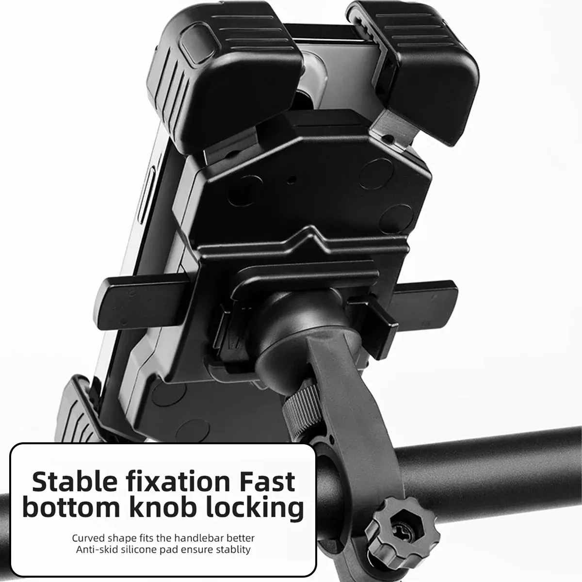 360° Rotation Mobile Phone Holder Handlebar Mount For Motorcycle Bicycle Bike — image 4