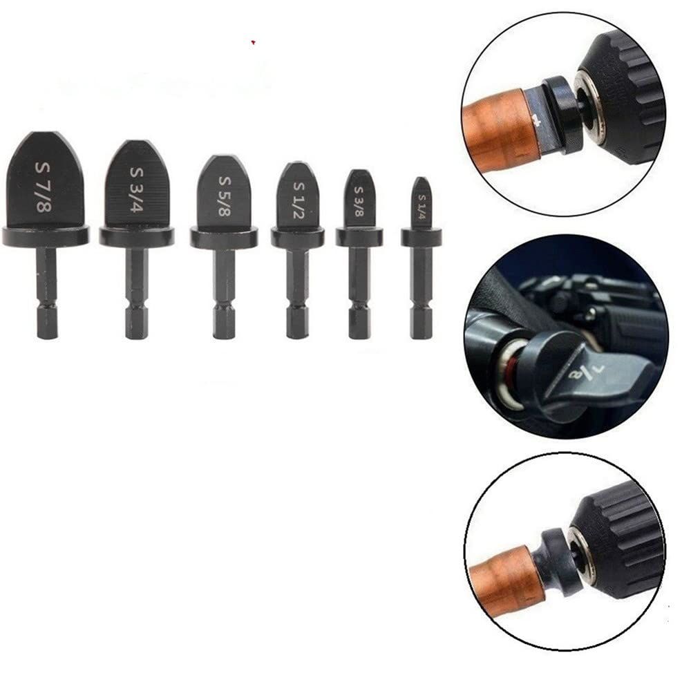 6pcs HVAC Repairing Set Air Conditioner Copper Tube Expander Manual Pipe Swage Expander Drill Bit Soft Copper Tubing Bit — image 3