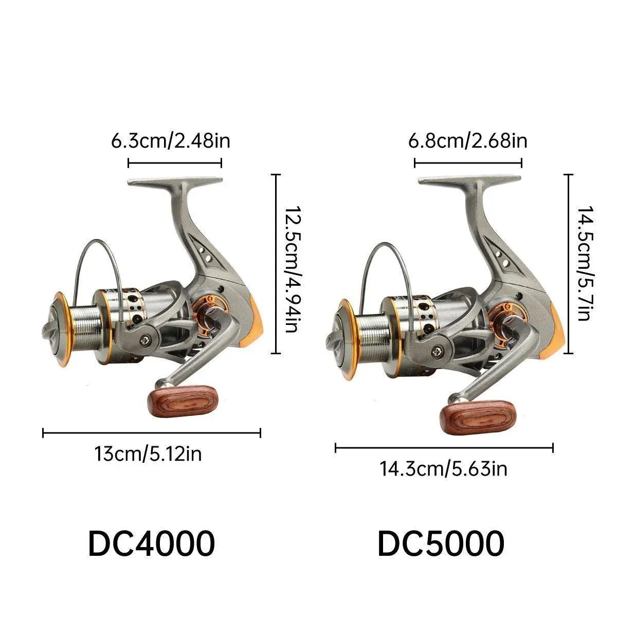 All-Metal Spinning Fishing Reel Sea Pole Fishing Gear Wire Cup Fishing Rod - 2000 โ image 5