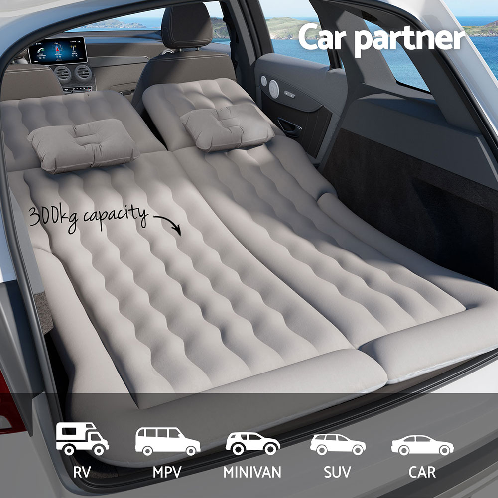 Weisshorn Car Mattress 175x130 Inflatable SUV Back Seat Camping Bed Grey โ image 4
