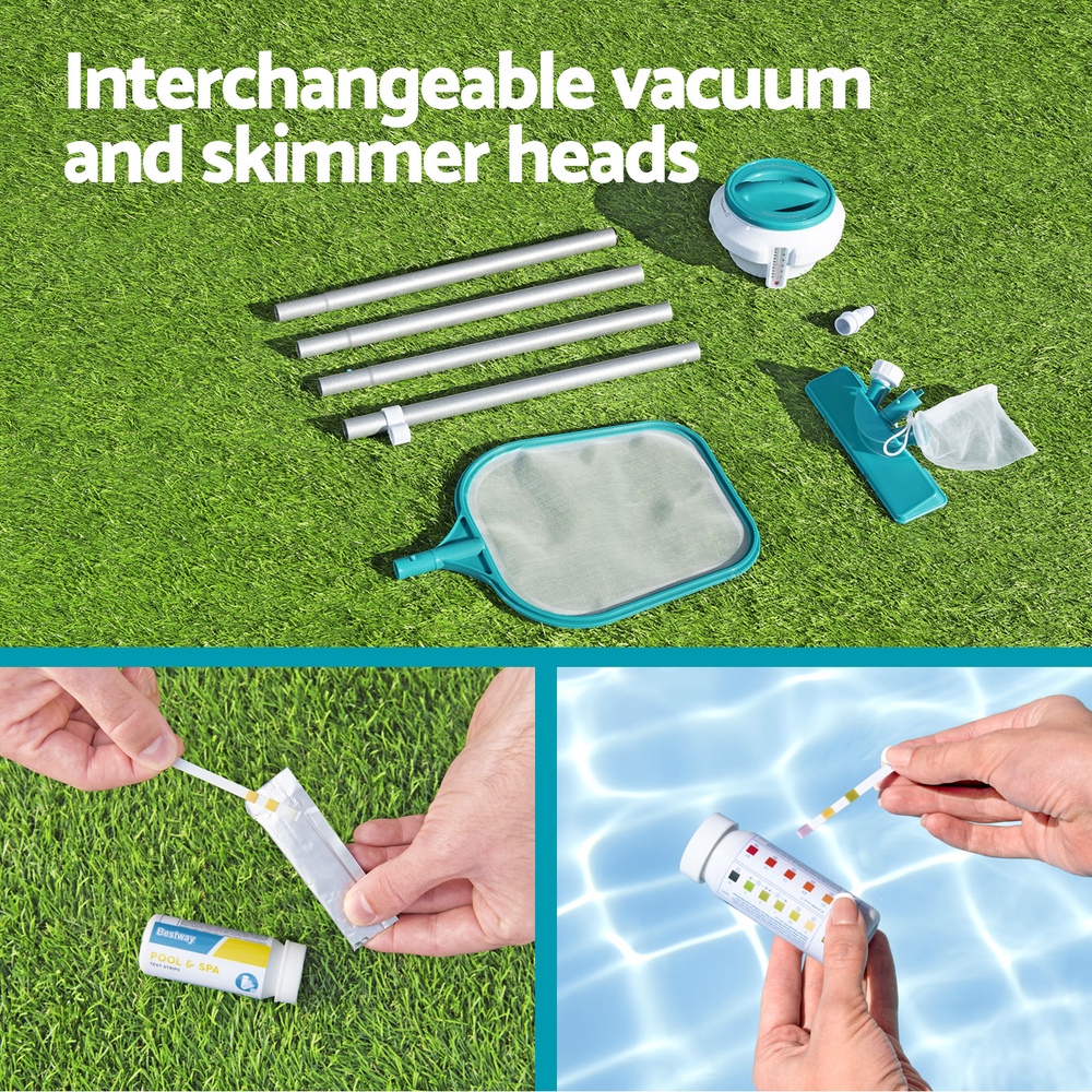 Bestway Pool Cleaner Vacuum Chemical Dispenser Thermometer Swimming Pools Cleaning Kit โ image 6