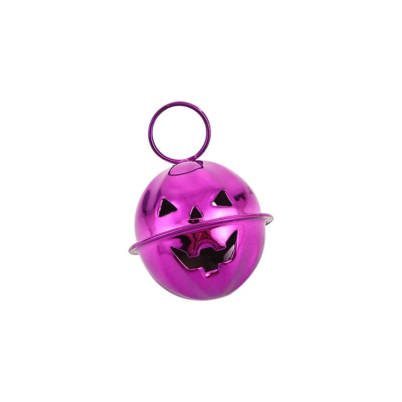 Halloween Pumpkin Bells for Craft, 30 Pcs Halloween Jingle Bells Beads, 1 Inch Colorful Pumpkin Bells for DIY Wreath Halloween — image 3