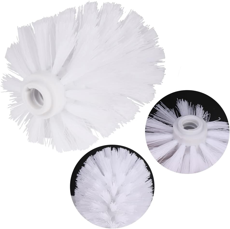 2pcs Toilet Bowl Brush Replacement Head, Universal Toilet Brush Head, Plastic Replacement Toilet Bowl Brush Head, Hotel Home Cleaning Tool Fit for Most of — image 4